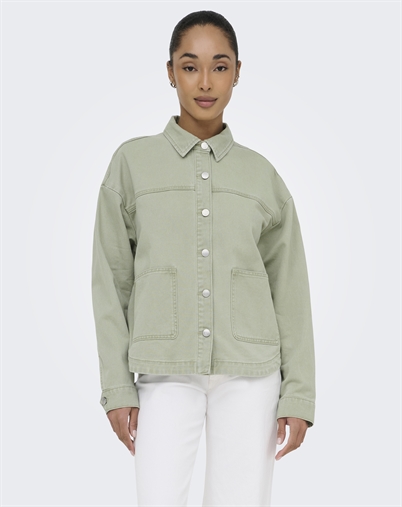 Only - ONLLara Denim Shacket Jakke - Laurel Wreath